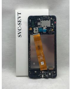 FRONTAL TELA DISPLAY SAMSUNG A022F PRETA COM ARO NACIONAL LCD