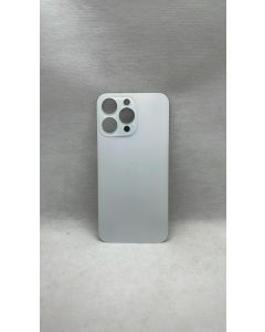 TAMPA TRASEIRA IPHONE 15 PRO MAX (FURO MAIOR) TITANIO BRANCO