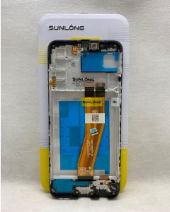  FRONTAL TELA DISPLAY SAMSUNG A02S COM ARO ORIGINAL SUNLONG