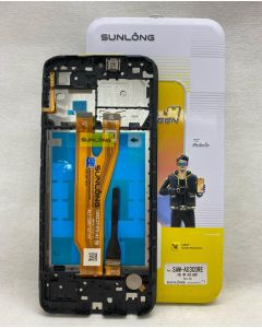 FRONTAL TELA DISPLAY SAMSUNG A03 CORE COM ARO ORIGINAL SUNLONG