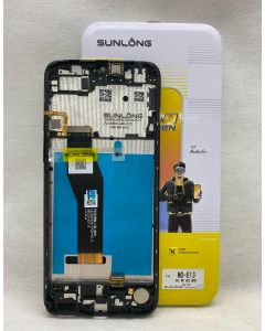 FRONTAL TELA DISPLAY MOTO E13 XT2345 PRETA COM ARO ORIGINAL SUNLONG