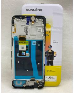 FRONTAL MOTO G53 XT2335-1 PRETO COM ARO ORIGINAL SUNLONG