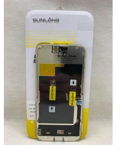 FRONTAL TELA DISPLAY IPHONE 15 PRO (CI REMOVÍVEL) PRETA ORIGINAL SUNLONG OLED