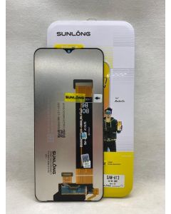FRONTAL TELA DISPLAY SAMSUNG A13 4G A135 (HD+) PRETA SEM ARO SUNLONG