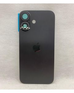 TAMPA TRASEIRA IPHONE 16 (FURO MAIOR) TITÂNIO PRETO C/LENTE