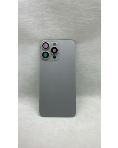 TAMPA TRASEIRA IPHONE 16 PRO MAX (FURO MAIOR) TITÂNIO NATURAL C/LENTE