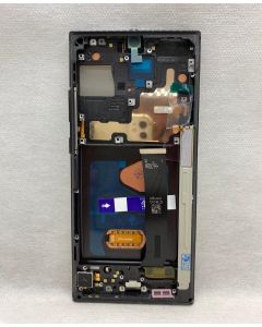 FRONTAL TELA DISPLAY SAMSUNG NOTE 20 ULTRA PRETO COM ARO NACIONAL