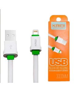 CABO KAIDI LIGHTNING 3M BRANCO ORIGINAL