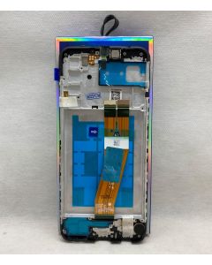 FRONTAL TELA DISPLAY SAMSUNG A02S/A025 PRETA COM ARO (WEFIX)