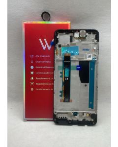 FRONTAL TELA DISPLAY MOTO G84 XT2347-1 PRETA COM ARO NACIONAL AMOLED
