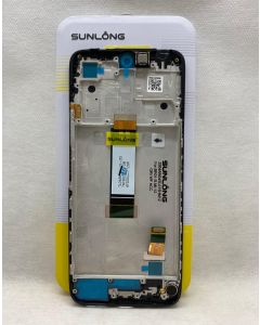 FRONTAL TELA DISPLAY XIAOMI REDMI 12 PRETO COM ARO SUNLONG