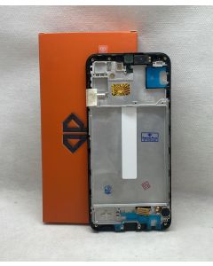 FRONTAL TELA DISPLAY SAMSUNG M34 PRETO COM ARO ORIGINAL VIVID INCELL