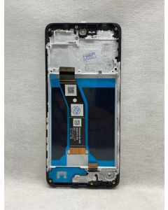 FRONTAL TELA DISPLAY MOTO G04 XT2421-1 / G04S PRETO COM ARO ORIGINAL