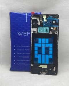 FRONTAL TELA DISPLAY SAMSUNG A71 A715 PRETA COM ARO NACIONAL AMOLED