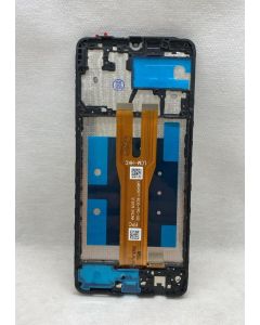 FRONTAL TELA DISPLAY SAMSUNG A06 4G A065 PRETA COM ARO ORIGINAL