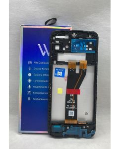 FRONTAL TELA DISPLAY SAMSUNG A14 5G A146 PRETA COM ARO ORIGINAL NN
