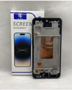 FRONTAL TELA DISPLAY SAMSUNG A36 5G PRETA COM ARO ORIGINAL VIVID OLED