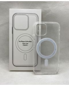 CAPA IPHONE 16 PRO MAX TRANSPARENTE MAGSAFE